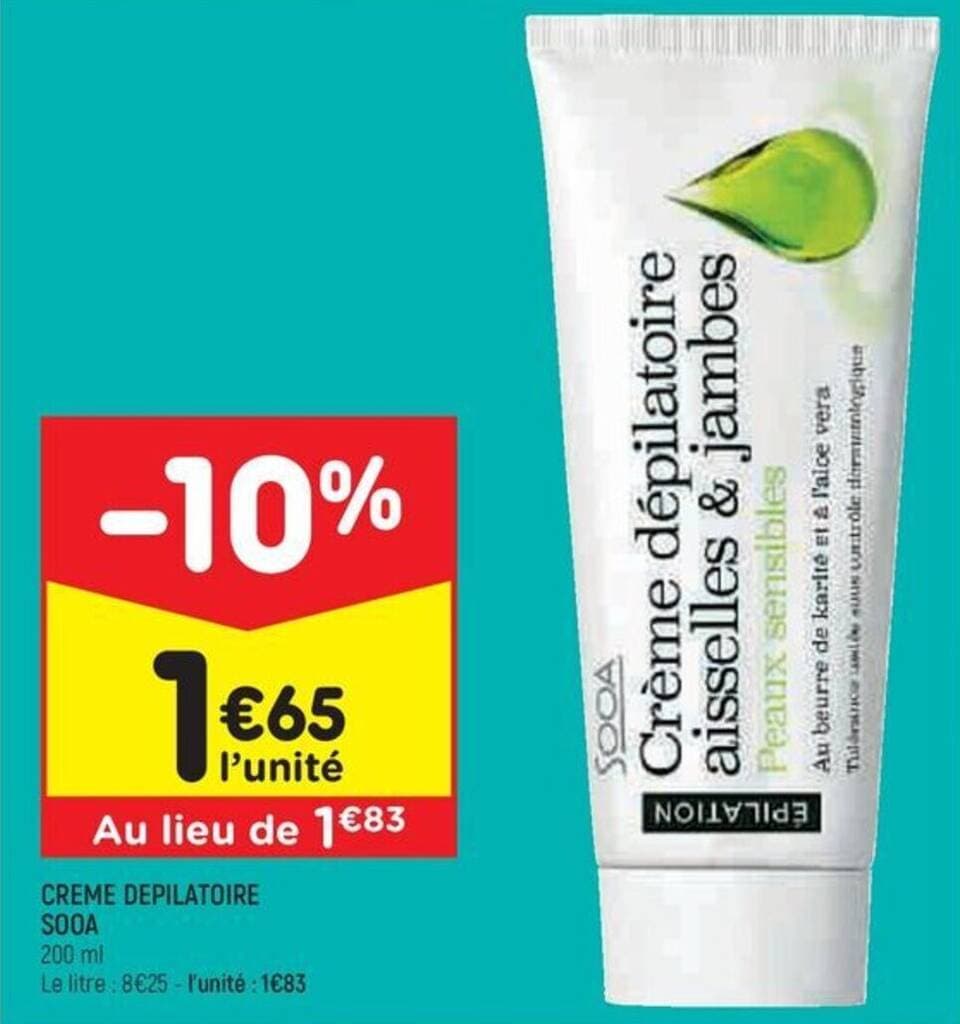 CREME DEPILATOIRE SOOA
