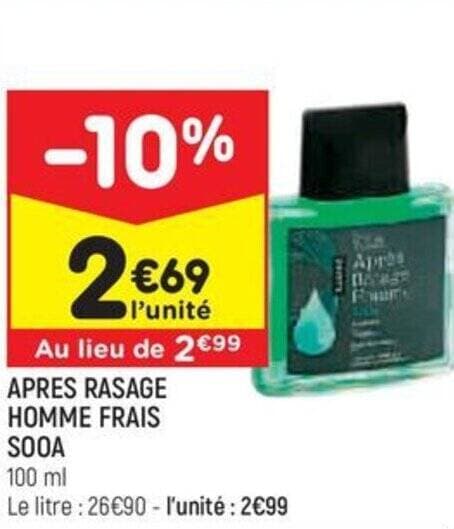 APRES RASAGE HOMME FRAIS SOOA