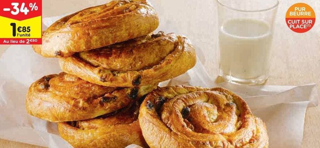 PAIN AUX RAISINS X 4