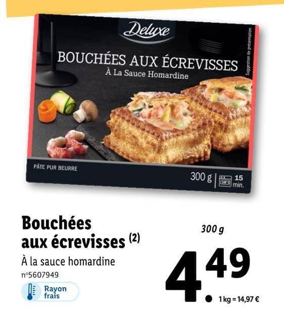 Deluxe Bouchées aux écrevisses