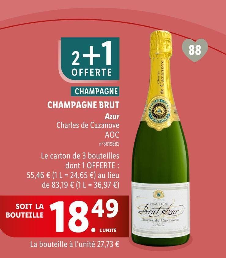 Charles de Cazanove CHAMPAGNE BRUT Azur