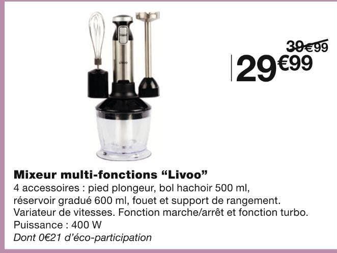 Livoo Mixeur multi-fonctions