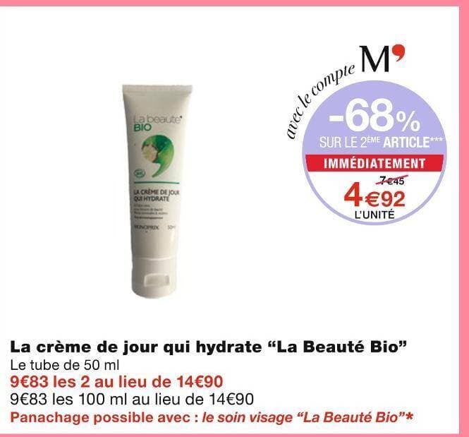 La Beauté Bio La crème de jour qui hydrate