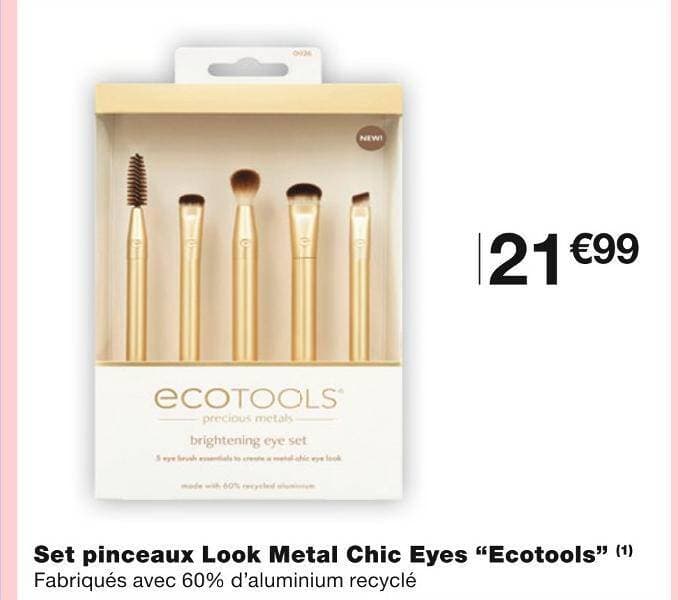 Ecotools Set pinceaux Look Metal Chic Eyes
