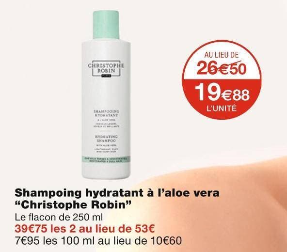 Christophe Robin Shampoing hydratant à l’aloe vera