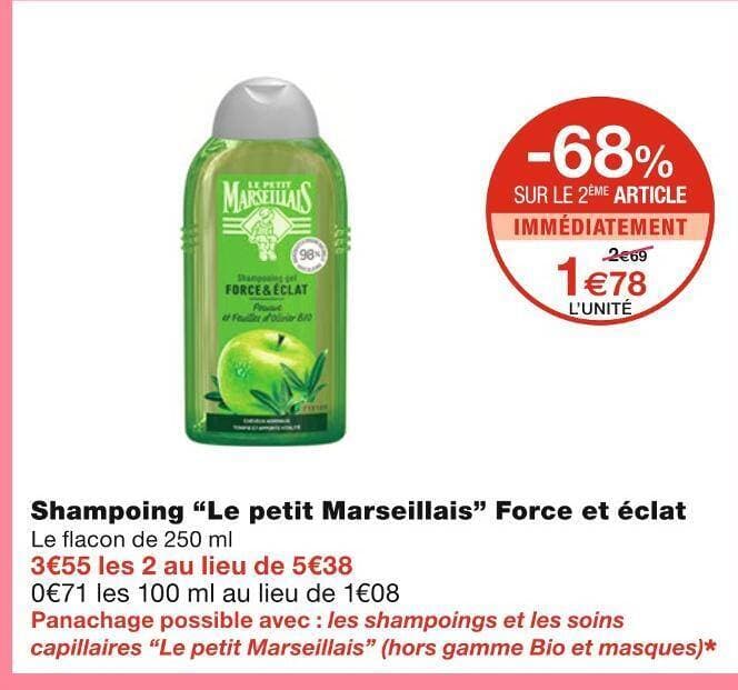Le petit Marseillais Shampoing Force et éclat