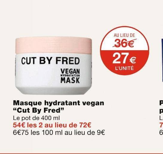 Cut By Fred Masque hydratant vegan