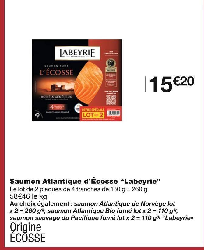 Labeyrie Saumon Atlantique d’Écosse
