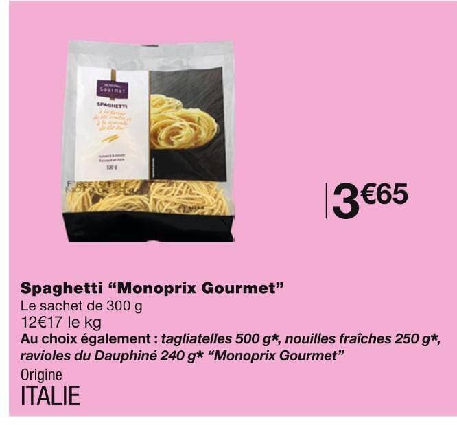 Monoprix Gourmet Spaghetti