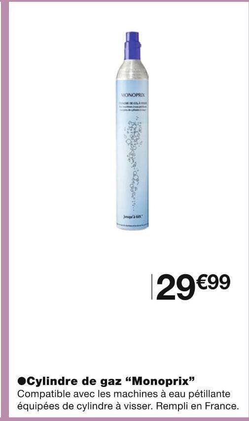 Monoprix Cylindre de gaz