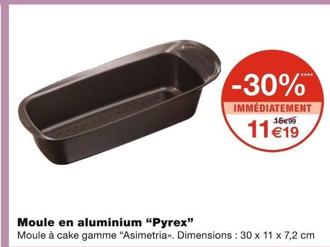 Pyrex Moule en aluminium