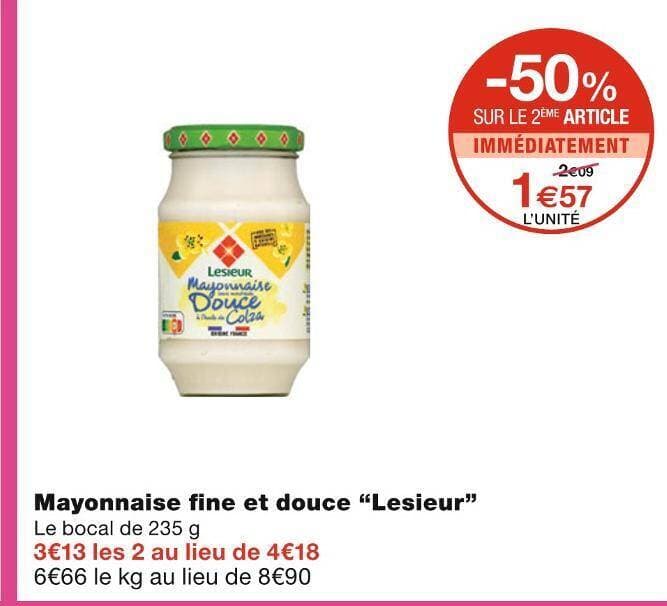 Lesieur Mayonnaise fine et douce