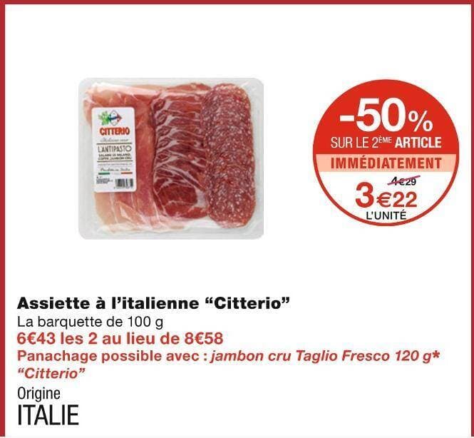 Citterio Assiette à l’italienne