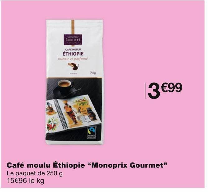 Monoprix Gourmet Café moulu Éthiopie