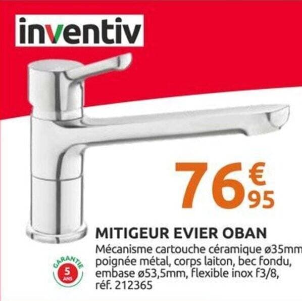 MITIGEUR EVIER OBAN