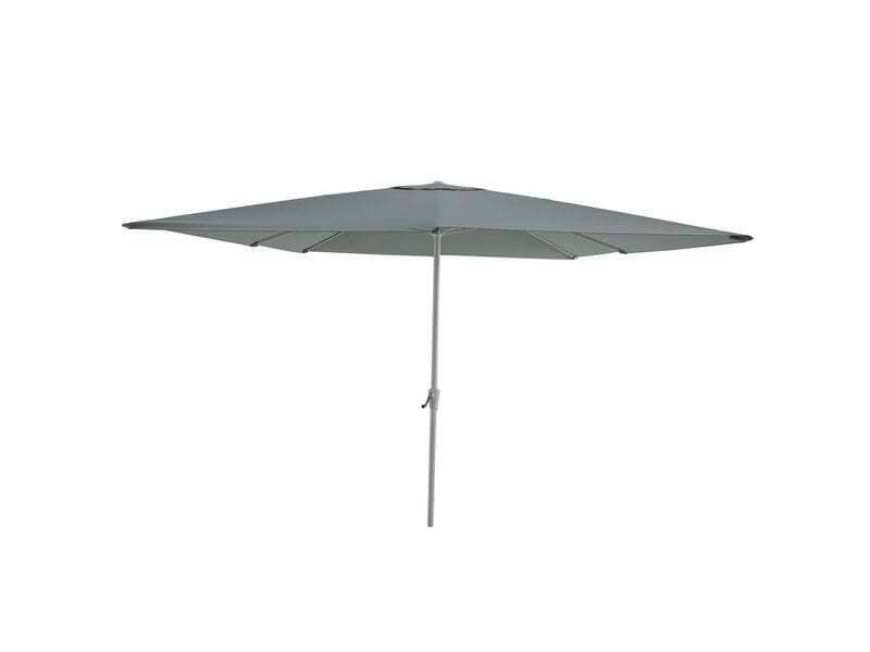 Parasol droit carré, NATERIAL Aura, L.285 x l.285 cm, vert