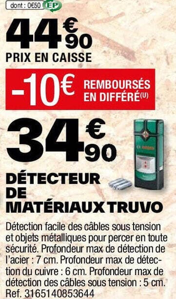 DÉTECTEUR REMBOURSÉS EN DIFFÉRÉE(U)