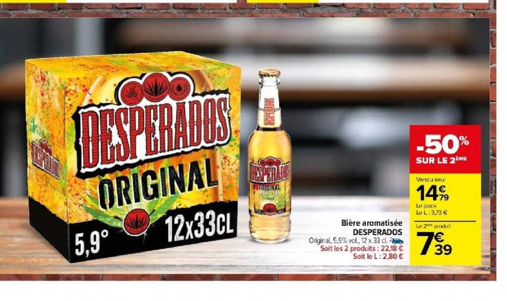 Bière aromatisée DESPERADOS