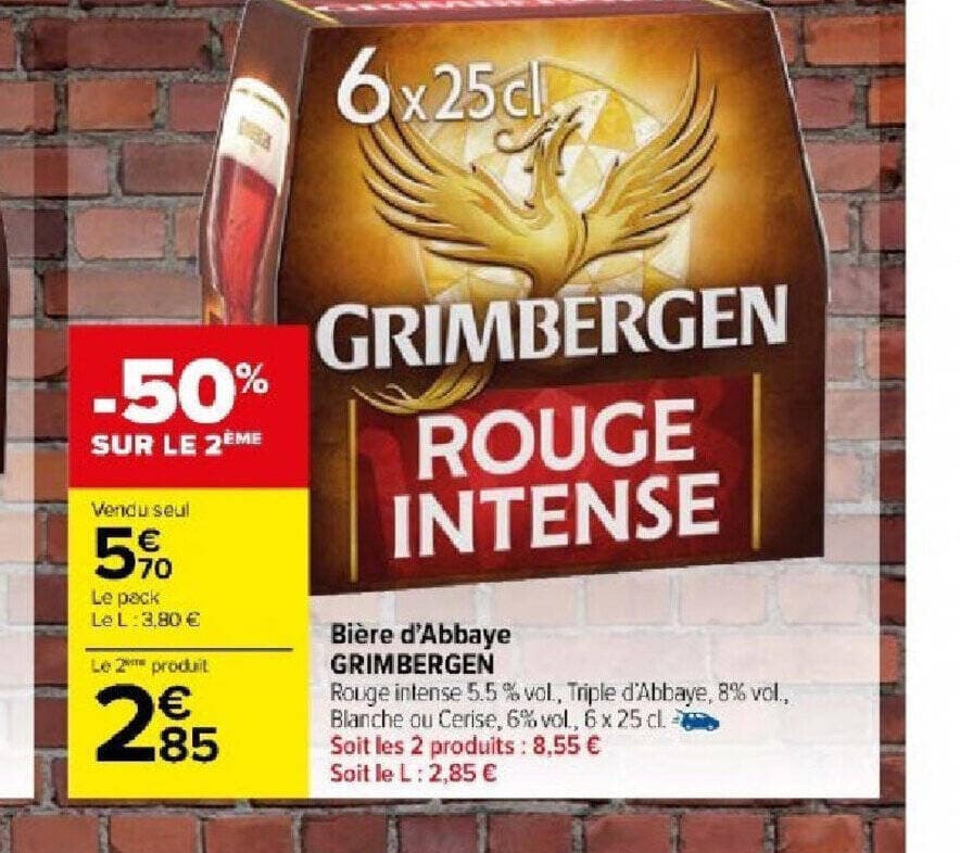 Bière d'Abbaye GRIMBERGEN