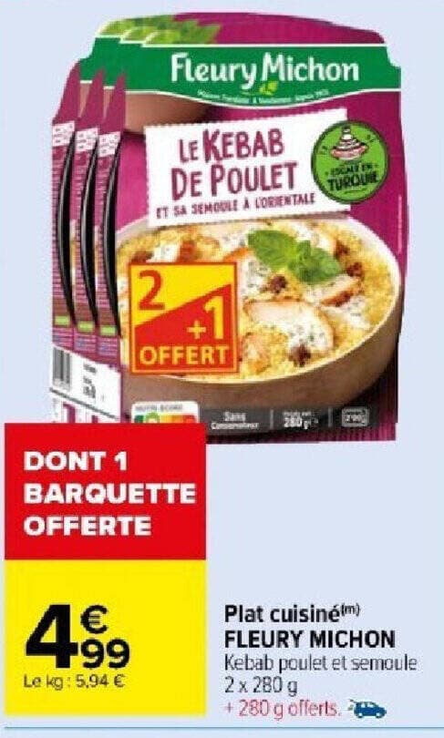 Plat cuisiném) FLEURY MICHON