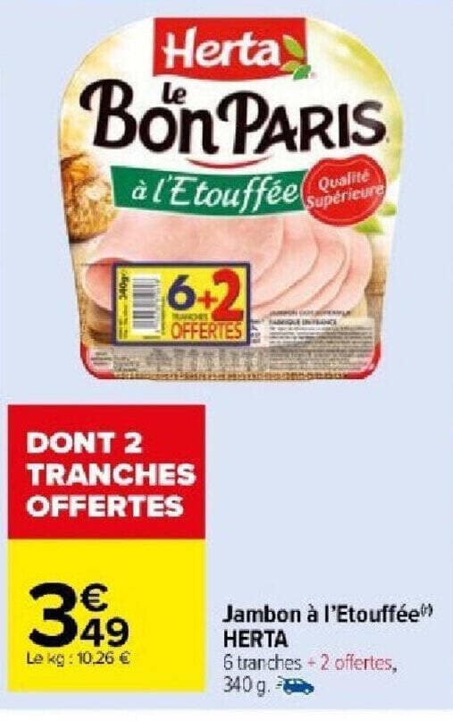 Jambon à l'Etouffée HERTA