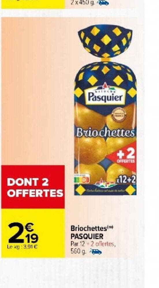 Briochettes(m) PASQUIER