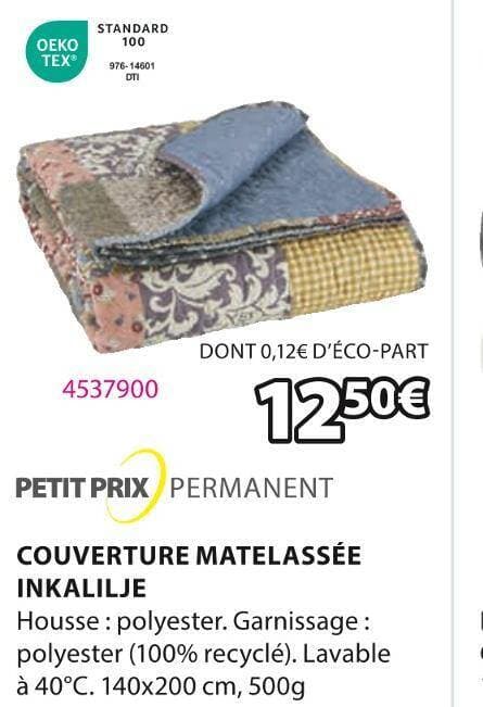 COUVERTURE MATELASSÉE INKALILJE