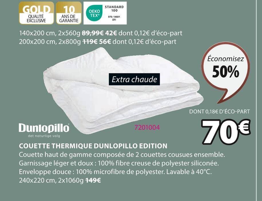 Dunlopillo COUETTE THERMIQUE DUNLOPILLO EDITION