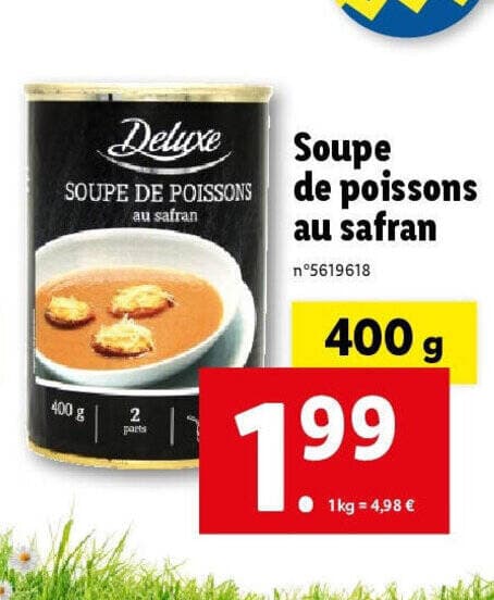 SOUPE DE POISSONS au safran
