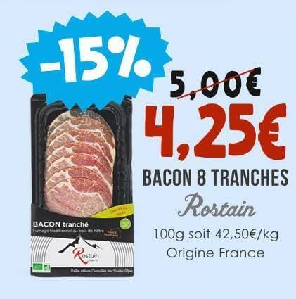 Rostain BACON 8 TRANCHES