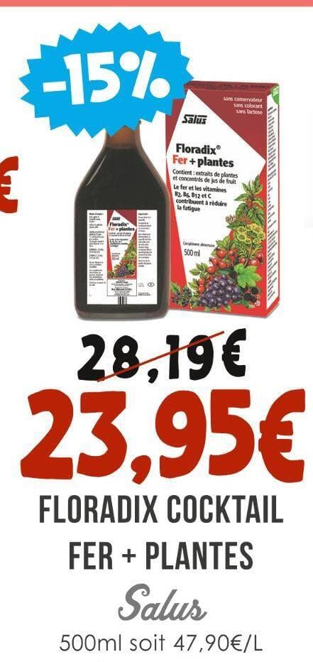 Salus FLORADIX COCKTAIL FER + PLANTES