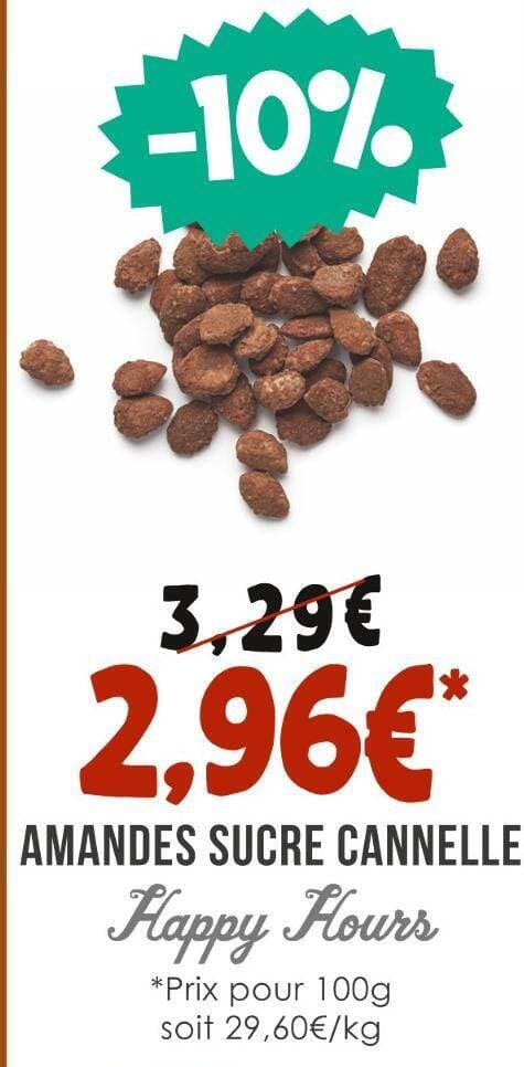 Happy Hours AMANDES SUCRE CANNELLE
