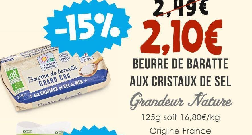 Grandeur Nature BEURRE DE BARATTE