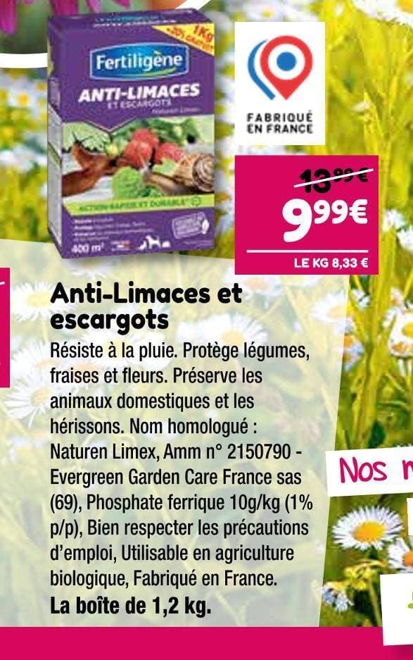 Fertiligène Anti-Limaces et escargots