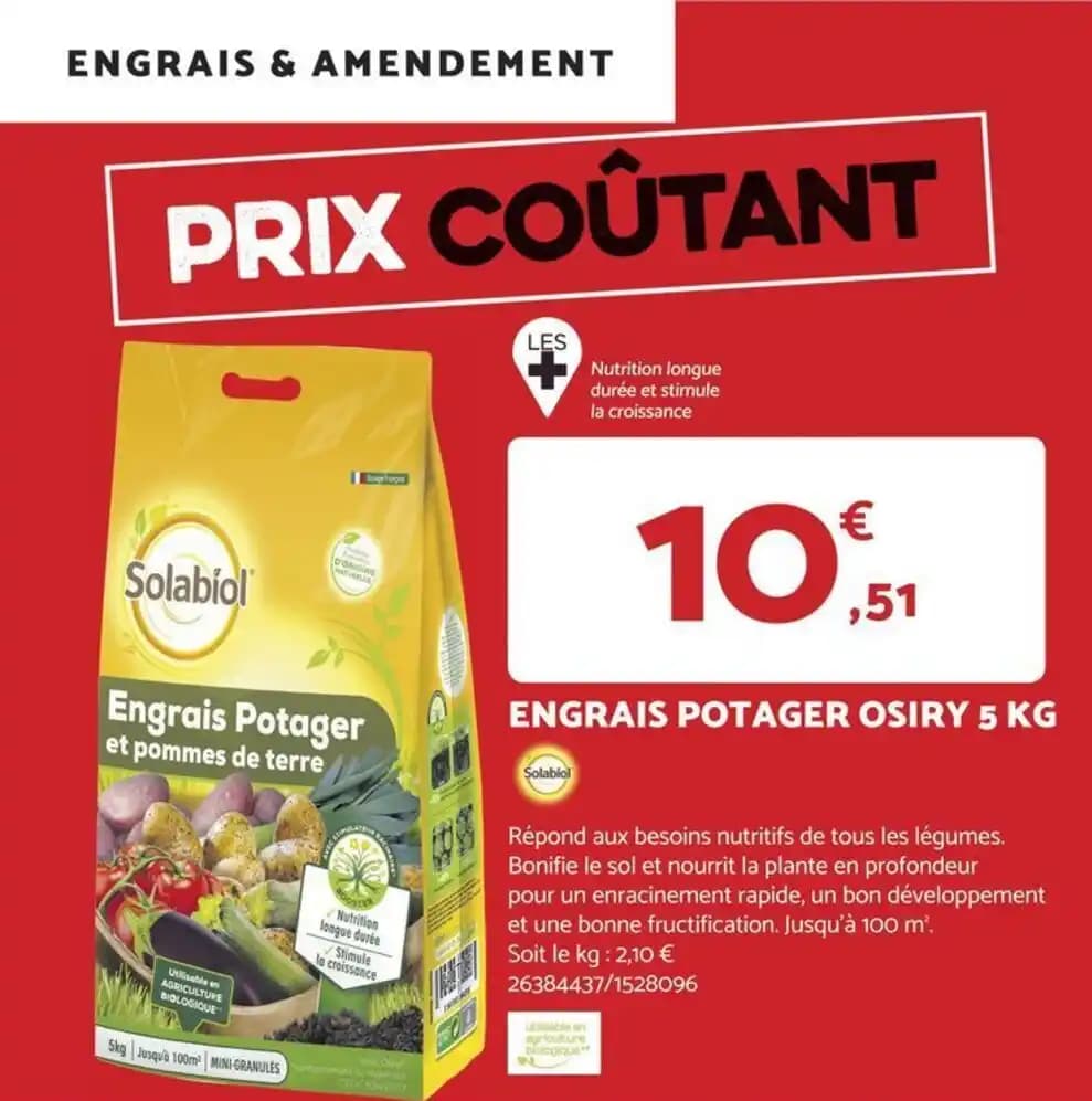 ENGRAIS POTAGER OSIRY 5 KG