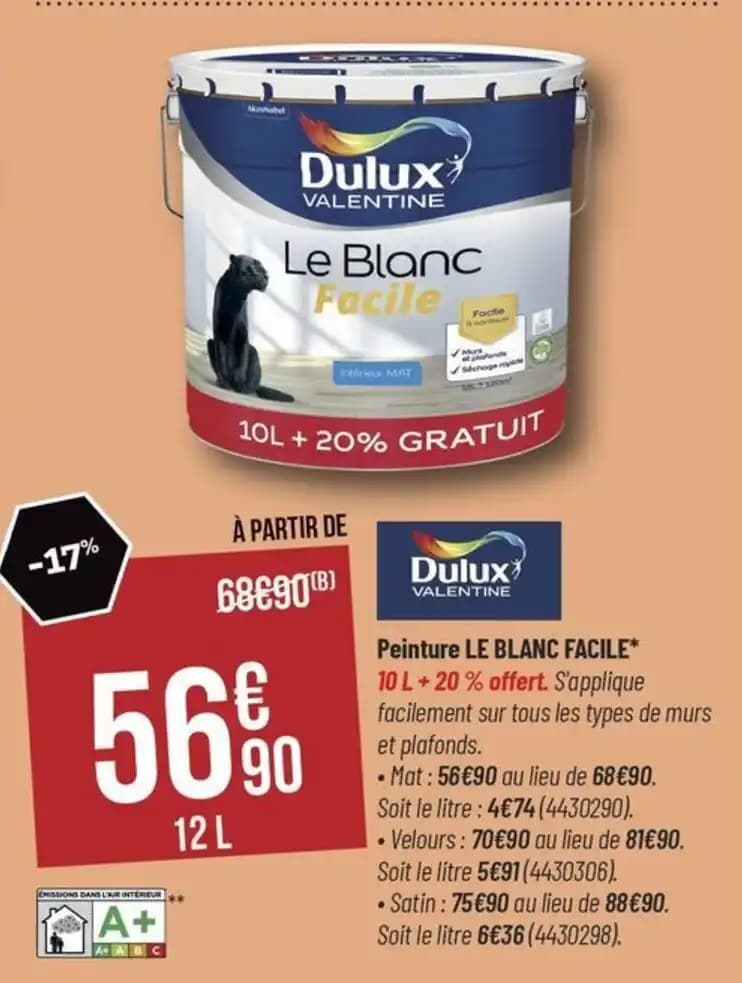 Peinture LE BLANC FACILE*