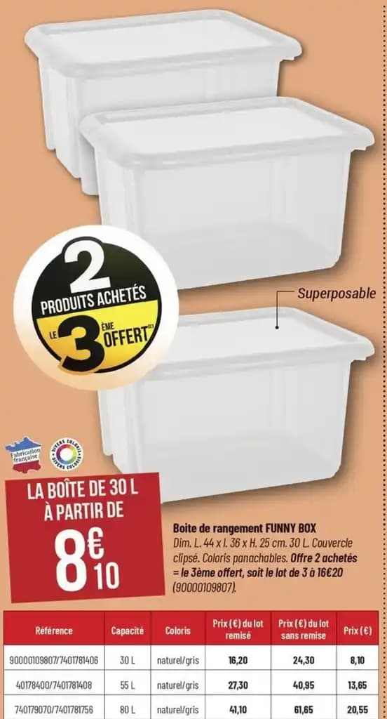 Boite de rangement FUNNY BOX