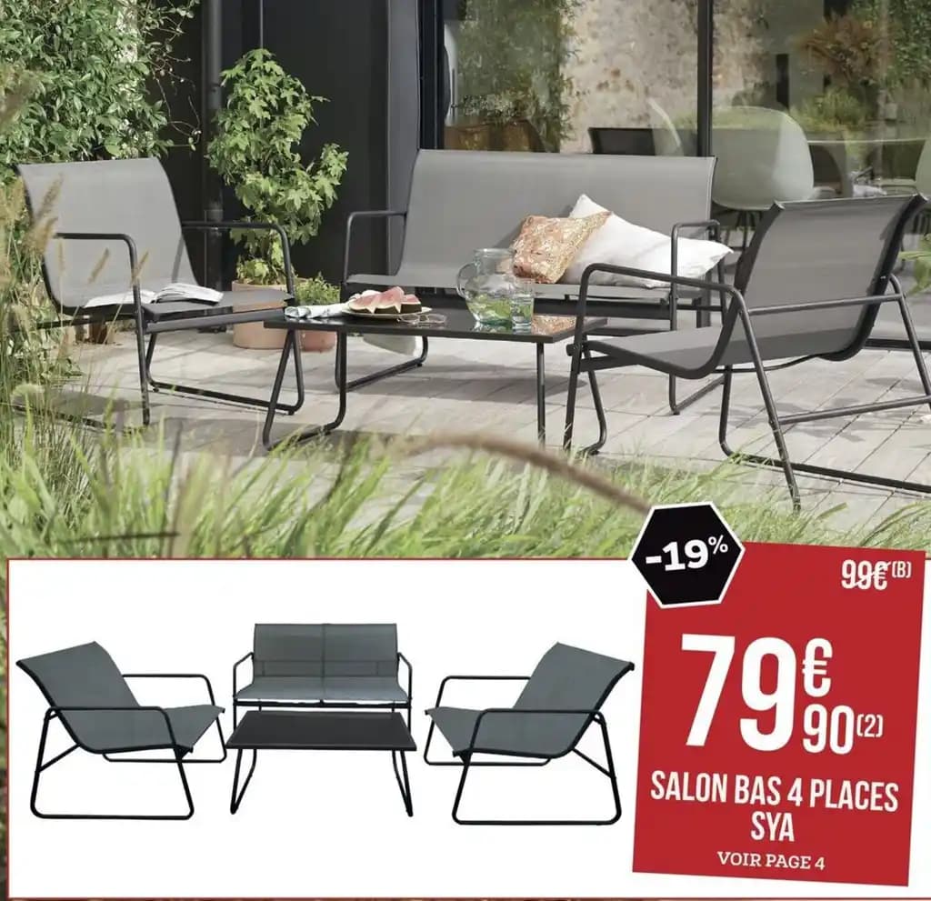 SALON BAS 4 PLACES SYA