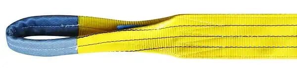 Elingue De Levage Plate 2 Épaisseur À Boucle - 3 Tonnes Jaune 4 M