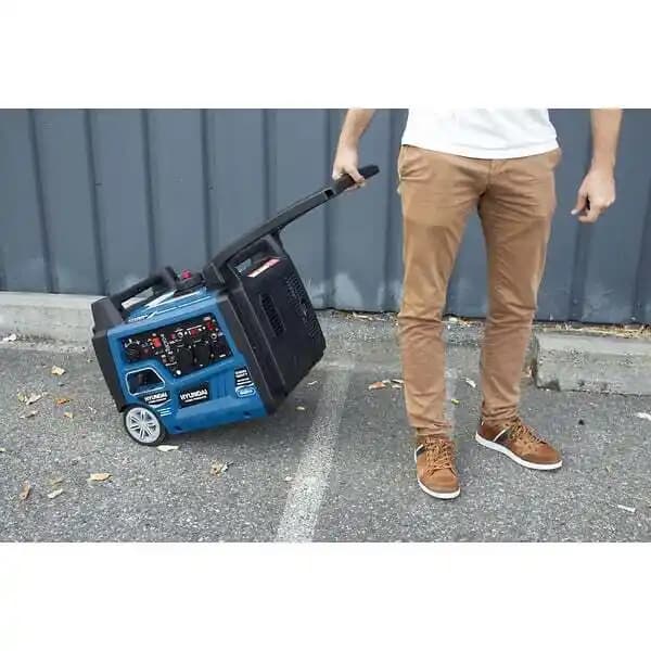 HYUNDAI - Groupe électrogène essence Inverter 3300 W - démarrage à distance, électrique et avec lanceur - HG4000I-AR1
