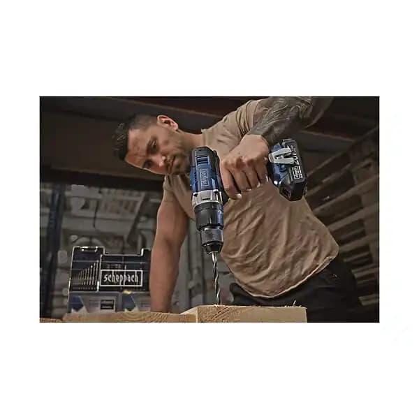 Scheppach - Perceuse-visseuse À Percussion 20 V Li-ion 2x2.0 Ah 45 Nm Avec Chargeur Et Kit D'accessoires - Dtb250-20pros