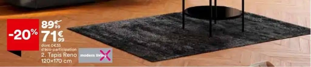 Tapis Reno modern living 120x170 cm