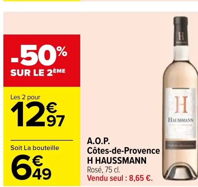 A.O.P. Côtes-de-Provence H HAUSSMANN