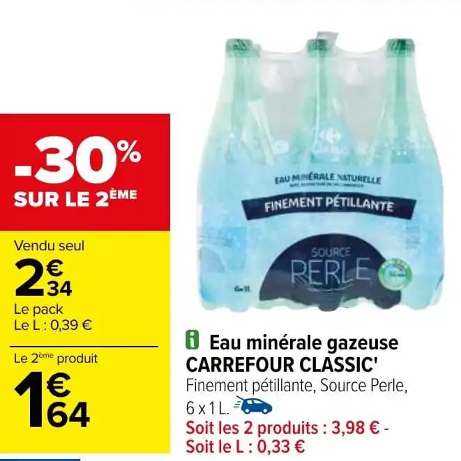 EAU MINERALE NATURELLE FINEMENT PÉTILLANTE
