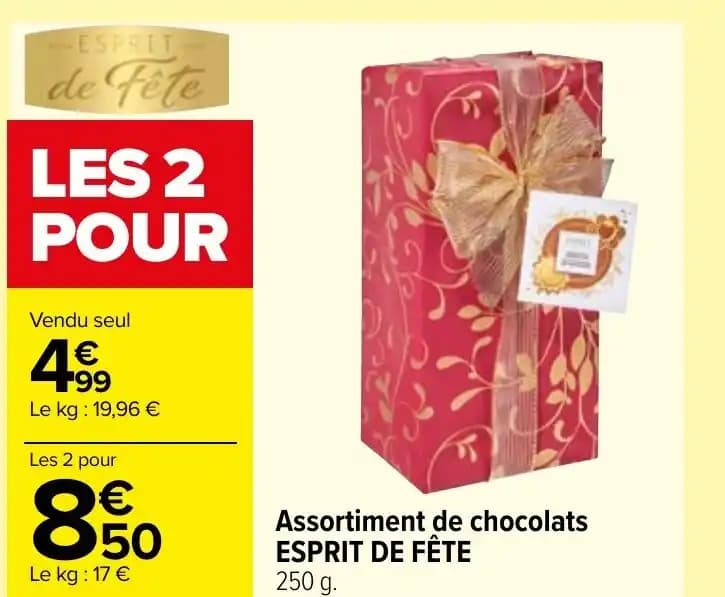 Assortiment de chocolats ESPRIT DE FÊTE