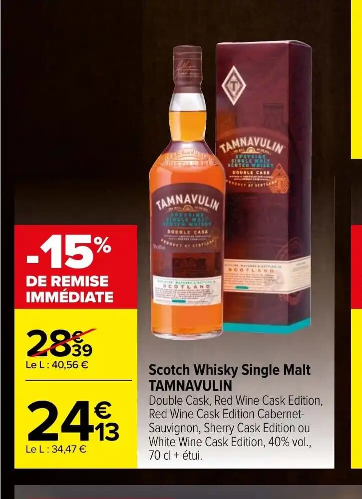 Scotch Whisky Single Malt TAMNAVULIN