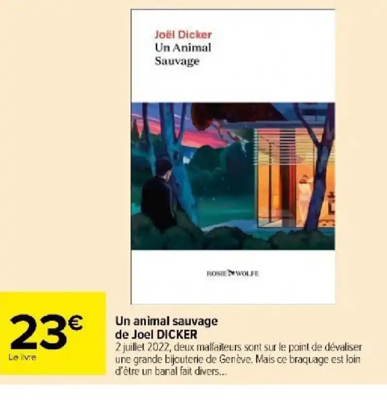 Un animal sauvage de Joel DICKER