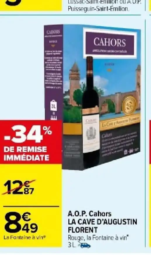 A.O.P. Cahors LA CAVE D'AUGUSTIN