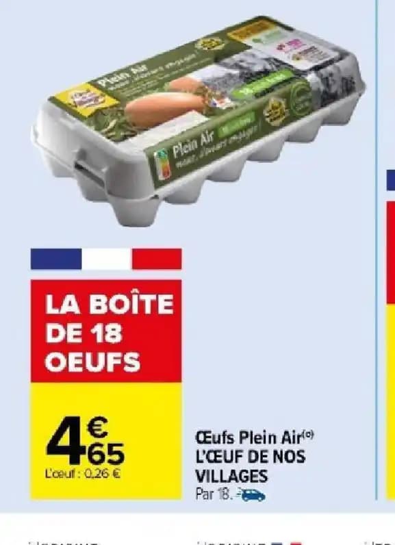 Œufs Plein Air L'ŒEUF DE NOS VILLAGES