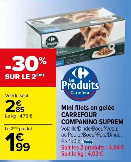 Mini filets en gelée CARREFOUR COMPANINO SUPREM